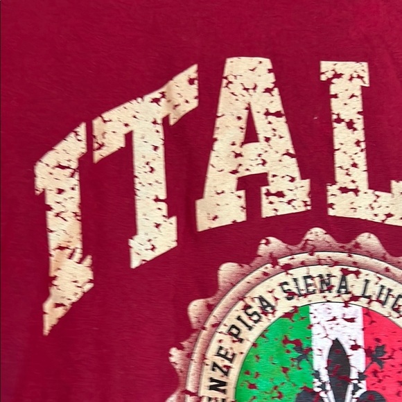 Red Italia Short Sleeve Tee - Picture 8 of 14